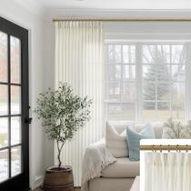 Cortinas SHINELAND Sliding Door Linen 254 cm com filtragem de luz Cortinas SHINELAND Sliding Door Linen 254 cm com filtragem de luz