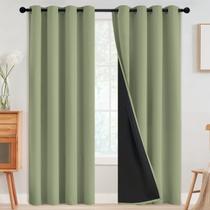 Cortinas SimpleHome 100% Blackout Thermal 132x213cm Sage 2 Panels