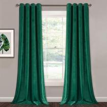Cortinas StangH Emerald Green Velvet 260x260cm 2 painéis