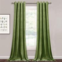 Cortinas StangH Grass Green Velvet 132 cm x 213 cm 2 painéis