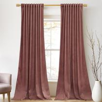 Cortinas StangH Mauve Velvet Wild Rose Thermal 214x213cm 2 painéis