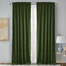 Cortinas StangH Moss Green Soft Velvet 234 cm, Natal, 2 painéis