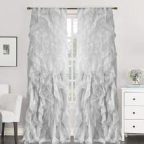 Cortinas Sweet Home Coleção Sheer Voile Waterfall 84x50cm Cortinas Sweet Home Coleção Sheer Voile Waterfall 84x50cm