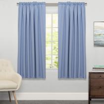 Cortinas Sweet Home Collection Ribcord Blue - 160x160cm
