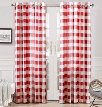 Cortinas térmicas DriftAway Buffalo Plaid Check Blackout 132x213cm