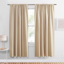 Cortinas térmicas PONY DANCE Biscotti Beige 107x183cm 2 painéis