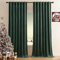 Cortinas Timeper Green Velvet 274 cm de comprimento Blackout W132 x L274cm