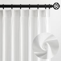 Cortinas Topfinel Pinch Pleat Linen 229 cm 2 painéis brancos Cortinas Topfinel Pinch Pleat Linen 229 cm 2 painéis brancos