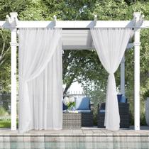 Cortinas transparentes RYB HOME Mosquiteiras e impermeáveis W 137 x L 305 cm