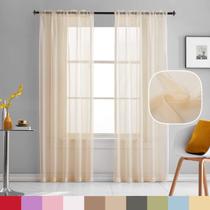 Cortinas transparentes TOAVA DECO Beige 213cm 2 painéis 132x213cm Cortinas transparentes TOAVA DECO Beige 213cm 2 painéis 132x213cm