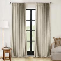 Cortinas TWODRAPES 100% Blackout Linen 229x229cm 2 painéis taupe Cortinas TWODRAPES 100% Blackout Linen 229x229cm 2 painéis taupe