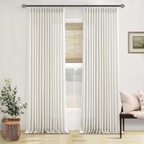Cortinas TWODRAPES Pinch Pleated Linen, 2 painéis, 105 x 267 cm, creme Cortinas TWODRAPES Pinch Pleated Linen, 2 painéis, 105 x 267 cm, creme