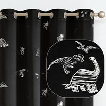 Cortinas Vangao Kids Dinosaur Blackout 160x160 cm 2 painéis