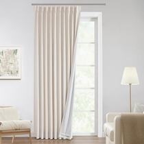 Cortinas Vision Home Natural Pinch de linho blackout plissado 300x305cm Cortinas Vision Home Natural Pinch de linho blackout plissado 300x305cm