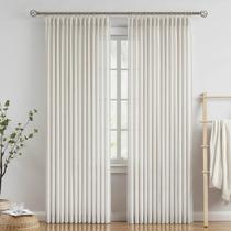 Cortinas Vision Home Natural Pinch de linho plissado 230x229cm