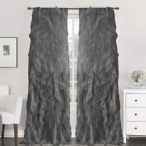 Cortinas Voil Sheer Sweet Home Collection - Com Babados em Cascata