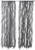 Cortinas Voil Sheer Sweet Home Collection - Com Babados em Cascata
