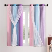 Cortinas XiDi Blackout Princesa Arcoíris para Dormitorio Infantil Cortinas XiDi Blackout Princesa Arcoíris para Dormitorio Infantil