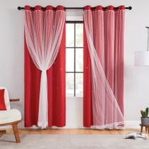 Cortinas XiDi Kids Unicorn Star Blackout 160x132cm Vermelhas x2 Cortinas XiDi Kids Unicorn Star Blackout 160x132cm Vermelhas x2
