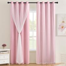 Cortinas XiDi Light Pink Girls para quarto 160x160cm Cortinas XiDi Light Pink Girls para quarto 160x160cm