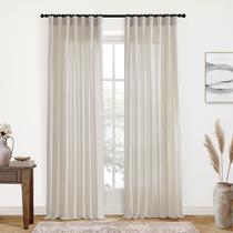 Cortinas XTMYI Beige Linen Blend 270x275cm 2 painéis para sala de estar