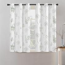 Cortinas XTMYI Short for Small Window 80% Blackout em aquarela