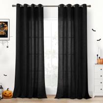 Cortinas YoungStex Black Linen 132x213 cm 2 painéis Cortinas YoungStex Black Linen 132x213 cm 2 painéis