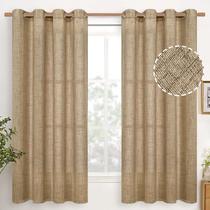 Cortinas YoungStex Burlap Linen 160x160cm 2 painéis Toffee Cortinas YoungStex Burlap Linen 160x160cm 2 painéis Toffee