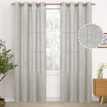 Cortinas YoungStex Light Grey Linen com 214 cm de comprimento para sala de estar Cortinas YoungStex Light Grey Linen com 214 cm de comprimento para sala de estar
