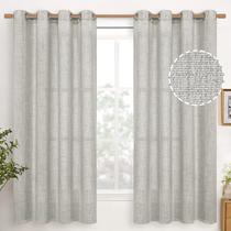Cortinas YoungStex Light Grey Linen Semi Sheer 160x160cm 2 painéis Cortinas YoungStex Light Grey Linen Semi Sheer 160x160cm 2 painéis