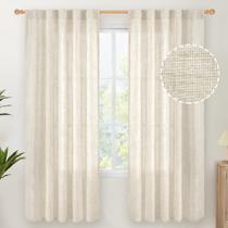 Cortinas YoungStex Linen, 183 cm de comprimento para sala de estar, 2 painéis Cortinas YoungStex Linen, 183 cm de comprimento para sala de estar, 2 painéis