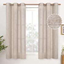 Cortinas YoungStex Natural Linen 115x114cm para janela de cozinha Cortinas YoungStex Natural Linen 115x114cm para janela de cozinha