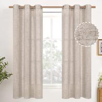 Cortinas YoungStex Natural Linen 160x160cm Bege 2 painéis Cortinas YoungStex Natural Linen 160x160cm Bege 2 painéis