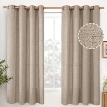 Cortinas YoungStex Oatmeal Linen semi transparentes 160x160cm 2 painéis Cortinas YoungStex Oatmeal Linen semi transparentes 160x160cm 2 painéis