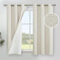 Cortinas YoungStex Short Linen Blackout 100% Full Darkening Cortinas YoungStex Short Linen Blackout 100% Full Darkening
