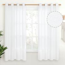 Cortinas YoungStex White Linen 160x160cm com filtragem de luz Cortinas YoungStex White Linen 160x160cm com filtragem de luz