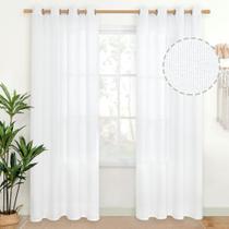 Cortinas YoungStex White Linen com 213 cm de comprimento para sala de estar Cortinas YoungStex White Linen com 213 cm de comprimento para sala de estar