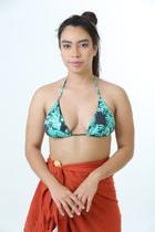 Cortininha Estampado Costela Adão Verde c/ Preto