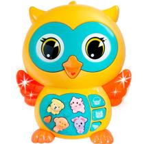 Coruja Baby Musical Coruja Com Luz Musica - Guta Guti Para Bebê