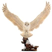 Coruja Branca Sabedoria Conhecimento Veronese Resina 34 Cm Coruja Branca Sabedoria Conhecimento Veronese Resina 34 Cm