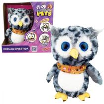 Coruja Cinza Pelucia Interativa C/ Luz Som Playfull Pets - Toyng Coruja Cinza Pelucia Interativa C/ Luz Som Playfull Pets - Toyng