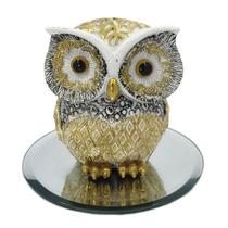 Coruja Decorativa Em Resina com base em espeho inteligência Sabedoria conhecimento Sorte 14 Coruja Decorativa Em Resina com base em espeho inteligência Sabedoria conhecimento Sorte 14