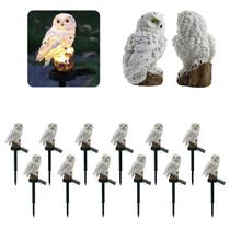 Coruja Luminaria Solar Kit 12 Uni Jardim Quintal Casa Decoraçao Enfeite Multiuso Luz Led Resistente Escultura Aves Coruja Luminaria Solar Kit 12 Uni Jardim Quintal Casa Decoraçao Enfeite Multiuso Luz Led Resistente Escultura Aves