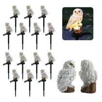 Coruja Luminaria Solar Kit 14 Uni Casa Jardim Quintal Enfeite Luz Led Espeto Decoraçao Nortuna Enfeite Aves Coruja Luminaria Solar Kit 14 Uni Casa Jardim Quintal Enfeite Luz Led Espeto Decoraçao Nortuna Enfeite Aves