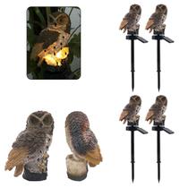 Coruja Luminaria Solar Kit 4 Uni Jardim Quintal Casa Decoraçao Enfeite Multiuso Luz Led Resistente Ave Escultura Coruja Luminaria Solar Kit 4 Uni Jardim Quintal Casa Decoraçao Enfeite Multiuso Luz Led Resistente Ave Escultura