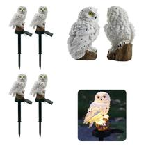Coruja Luminaria Solar Kit 4 Uni Jardim Quintal Casa Decoraçao Enfeite Multiuso Luz Led Resistente Escultura Aves Coruja Luminaria Solar Kit 4 Uni Jardim Quintal Casa Decoraçao Enfeite Multiuso Luz Led Resistente Escultura Aves