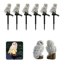Coruja Luminaria Solar Kit 6 Uni Decoraçao Jardim Casa Quintal Multiuso Acende Luz Led Resistente Escultura Coruja Luminaria Solar Kit 6 Uni Decoraçao Jardim Casa Quintal Multiuso Acende Luz Led Resistente Escultura