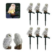 Coruja Luminaria Solar Kit 6 Uni Jardim Quintal Casa Decoraçao Enfeite Multiuso Luz Led Resistente Escultura Aves Coruja Luminaria Solar Kit 6 Uni Jardim Quintal Casa Decoraçao Enfeite Multiuso Luz Led Resistente Escultura Aves
