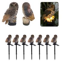 Coruja Luminaria Solar Kit 7 Uni Decoraçao Jardim Casa Quintal Multiuso Acende Luz Led Escultura Resistente Coruja Luminaria Solar Kit 7 Uni Decoraçao Jardim Casa Quintal Multiuso Acende Luz Led Escultura Resistente