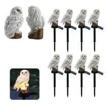 Coruja Luminaria Solar Kit 8 Uni Jardim Quintal Casa Decoraçao Enfeite Multiuso Luz Led Resistente Escultura Aves Coruja Luminaria Solar Kit 8 Uni Jardim Quintal Casa Decoraçao Enfeite Multiuso Luz Led Resistente Escultura Aves